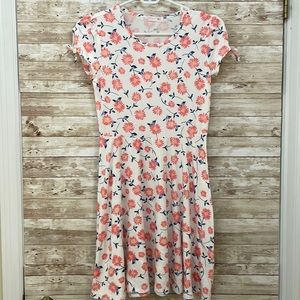 Girls, pink daisy, summer dress Size 10/12